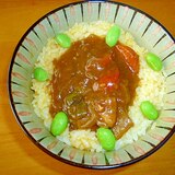 余ったカレーで♪カレー卵かけごはん